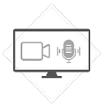 Achten Sie auf dieses Logo bei Fortbildungsprogrammen. Es zeigt Ihnen an, wenn Mikrofon und Kamera für die Fortbildung verpflichtend zu verwenden sind.